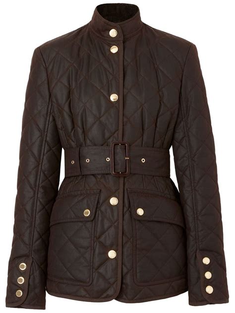 burberry red jackets|burberry belted quilted jacket.